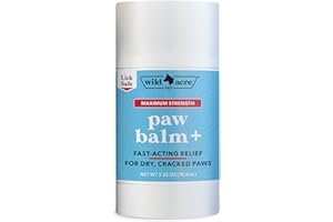 Wild Acre Maximum Strength Paw Balm for Dogs - All Weather Paw Protector for Snow, Sand, Pavement, Lawn Chemicals and More - Soothing Paw Balm with Easy Stick Application, 2.65oz Value Size