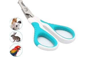 Cat Nail Clippers,Cat Claw Clippers & Claw Trimmer for Home Grooming Kit,Safe,Sharp Angled Blade Pet Nail Clippers,Non-Slip H
