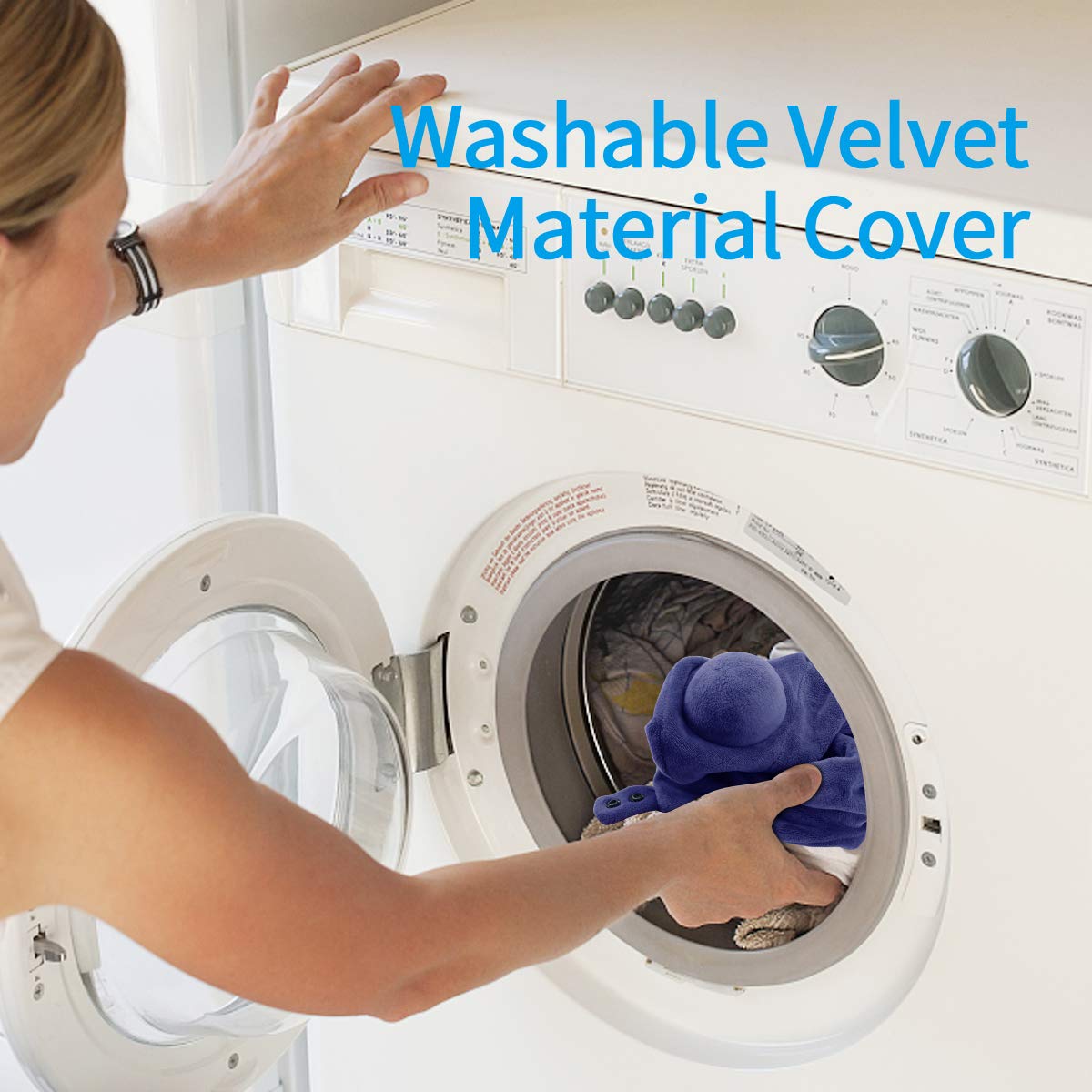 Aufblasbares Nackenkissen Reisenkissen, Ideal für Reise, Büro, Auto und Haus Nackenkissen mit Tragetasche. Keenstone kompakt und leicht Nackstützenkissen mit Ergonomisches U-Shape-Entwurf Vision（Blau）