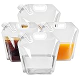 4 Pack Collapsible Water Jugs, 1.3/2.6 Gallon