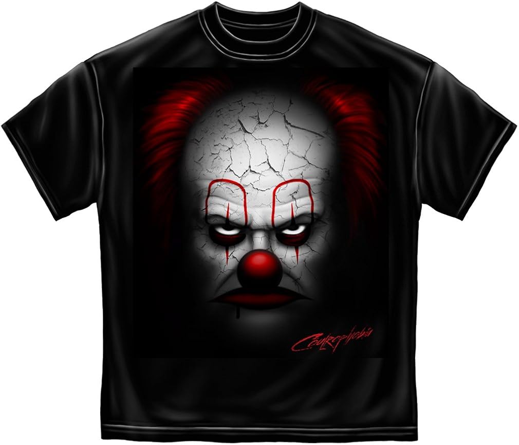 Evil Clown School Bus Driver Black T-Shirt