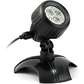 Jebao HP3-1 Submersible LED Spot Light, 3w, Warm White | For Ponds, Fountains, Waterfalls &amp; Water Features