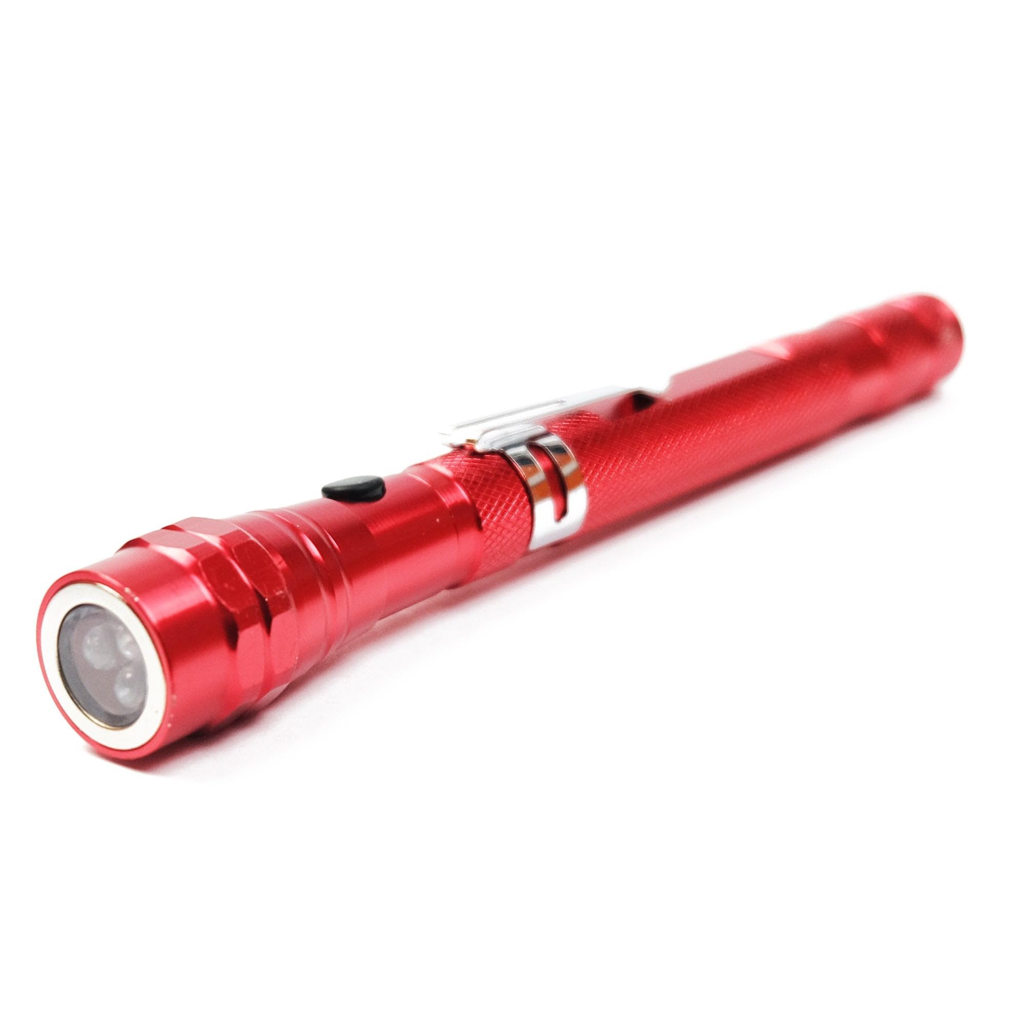 FIRST4MAGNETS MagTorch Magnetic Torch with Extendable Flexible LED Light for DIY, Crafts, Carpentry and Tradesmen - Red