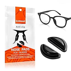SURMAP Eyeglass Nose Pads, Comfort Soft Silicone