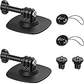 Maectech Flexible Adhesive Mount Compatible for Insta360 Helmet Mount X5 X4 X3 Ace Pro for Go Pro Hero Action Camera Base Kit