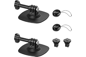 Maectech Flexible Adhesive Mount Compatible for Insta360 Helmet Mount X5 X4 X3 Ace Pro for Go Pro Hero Action Camera Base Kit