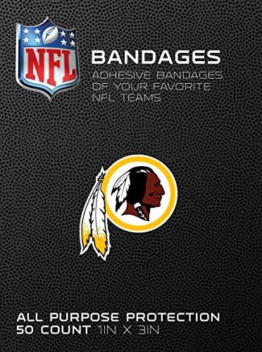 NFL Officially Licensed Bandages, 1"x3", 50/box (Washington Redskins)