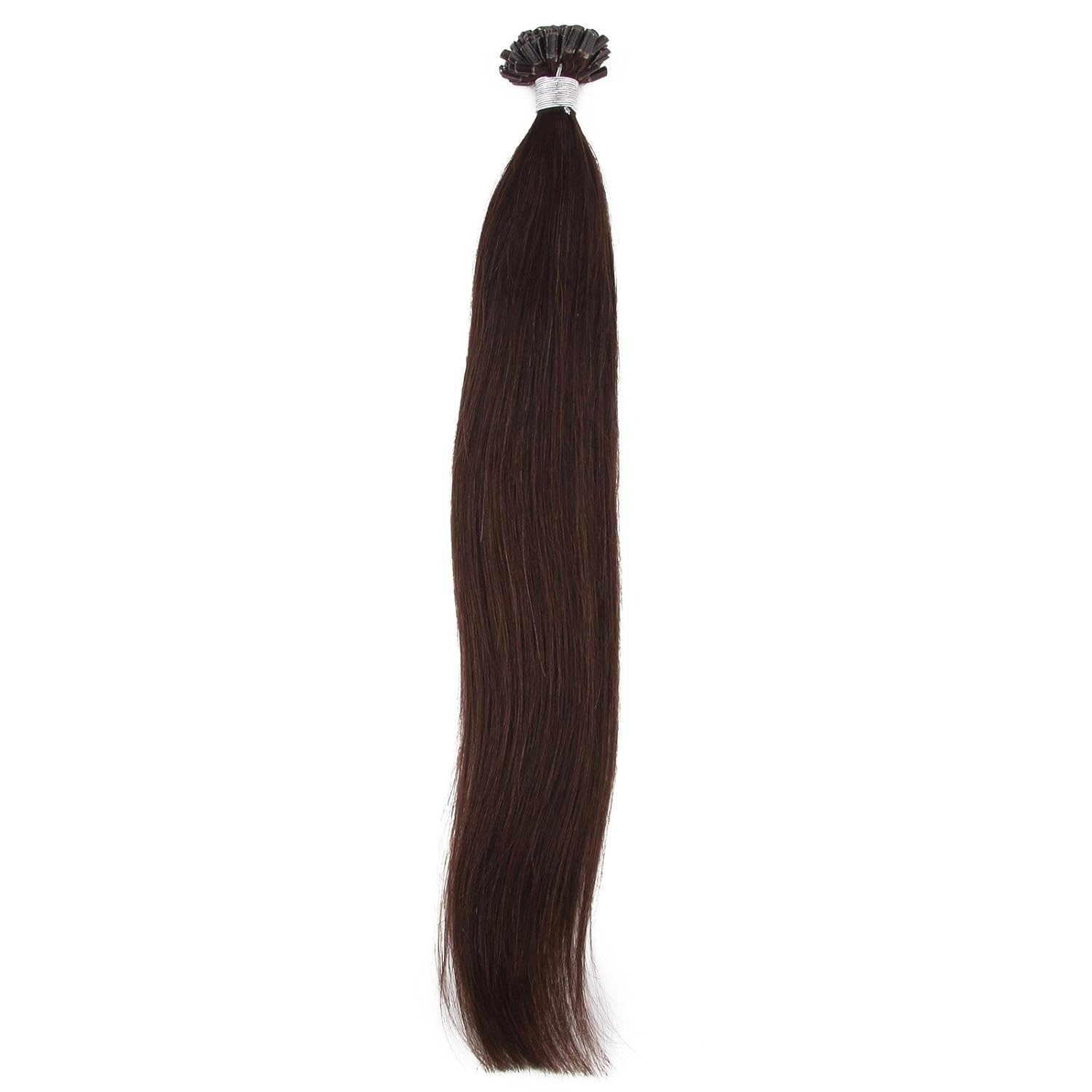 Beauty7 50 Strands Pre Bonded Nail U Tip 100 Remy Human Straight