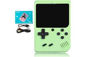 NIVILLE Retro Handheld Game Console with Gamepad,Gameboy Color with 500 Classic Games,Video Gaming Support for Connecting TV & Two Players (Green)
