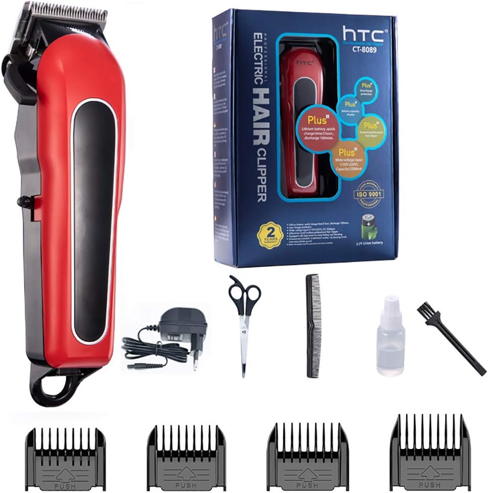 KFY Hair Clippers for Men, Professional Cordless Electric Hair Grooming Trimmer 2200mah Haircut Styling Tools Kits with Stainless Steel Cutter Head and LCD Display