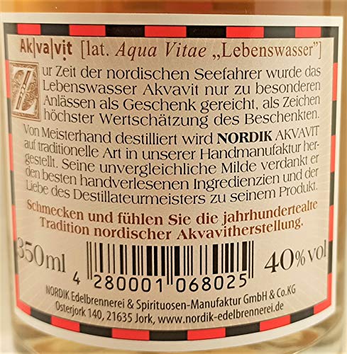 NORDIK Edelbrennerei & Spirituosenmanufaktur Akvavit Gold Absinth (1 x 350 ml) – Bild 2