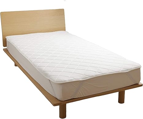 Amazon ナイスデイ ベットパッド ホワイト クイーン 160 0cm ボリューム 2cm厚 洗える マットレス保護 寝心地アップ 掛けふとん オンライン通販