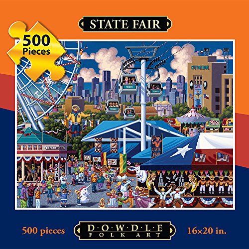 Dowdle Folk Art State Fair Jigsaw Puzzle (500 Piece)