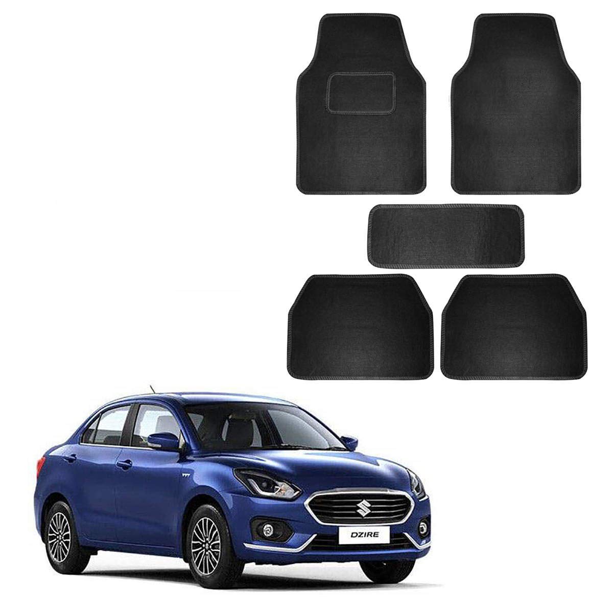 Autokraftz Black Fabric Standard Car Floor Mats for Maruti Suzuki Swift