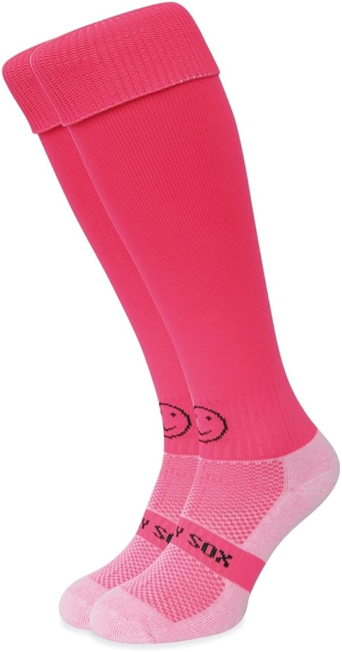 WackySox Bright Pink Football Socks Hockey Socks Rugby Socks Knee