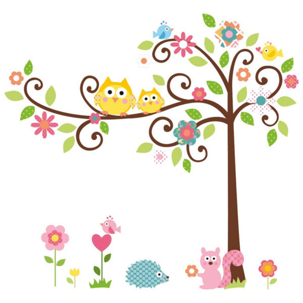 Wallstickersdecal Dschungel Wald Tier Affe Fox Auf Bunten Baum Wandtattoo Wandaufkleber Wandtattoo Bunte Blume Pflanzen Schmetterling Wandmotiv Bordren Schlafzimmer Sofa Im Wohnzimmer Tv Wandaufkleber Wandtattoo Fr Kinderzimmer Jtleigh Hausgestaltung