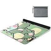 GOODOLD Cute Chubby Frog Yoga Mat, 71 x 26 Inch Non-slip Yoga Mats Folding Travel Exercise Mat Indoor Outdoor Gym Pilates with Storage Bag for Women Men