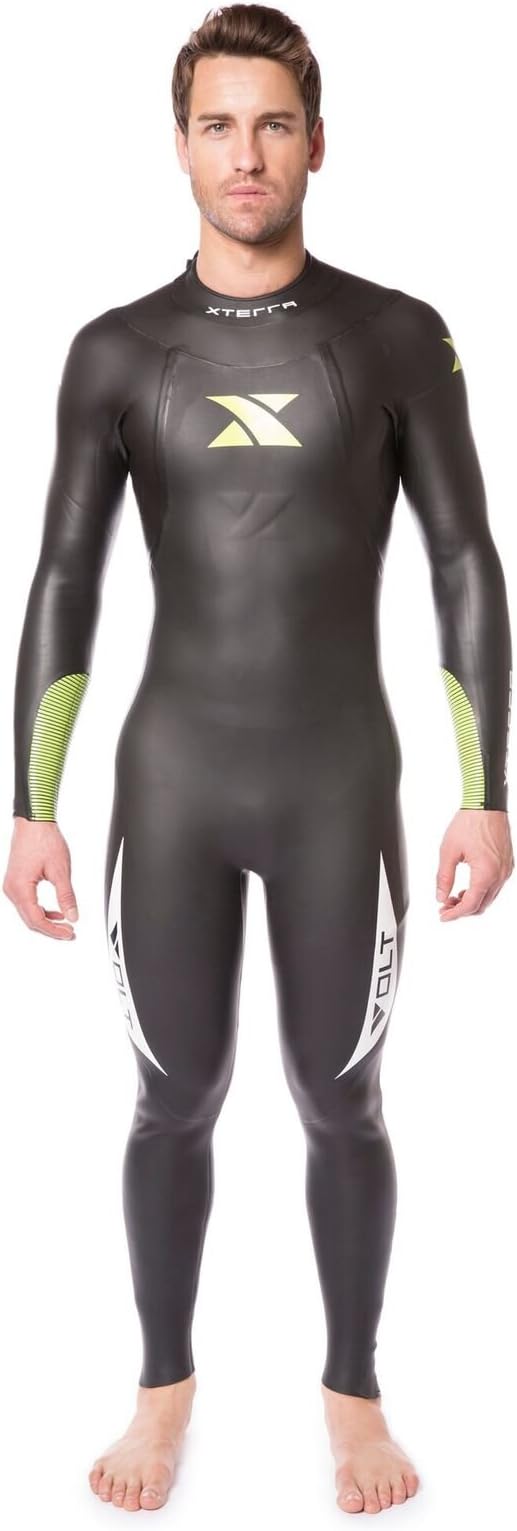 Xterra Wetsuits - Men's Volt Triathlon Wetsuit - Full Body Neoprene Wet Suit (3mm Thickness) | Designed for Open Water Swimming - Ironman & USAT Approved