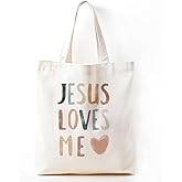 Zeghk Christian Tote Bag, Bible Bag, Bible Tote Bag, Bible Bags for Women, Baptism Gifts for Girl, Church Bag