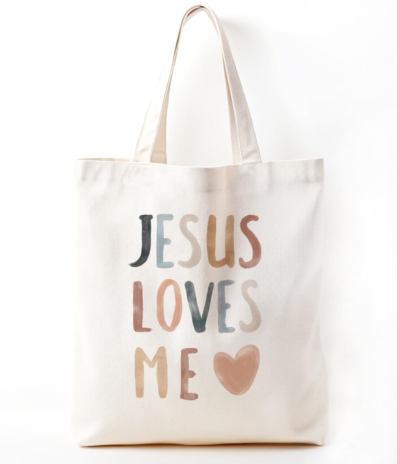 Photo 1 of Zeghk Christian Canvas Tote Bags for Women, Beach Bag Aesthetic for Women Jesus Love Me Reusable Grocery, Cotton Totes Bag for Shopping Bag, Christian Gift