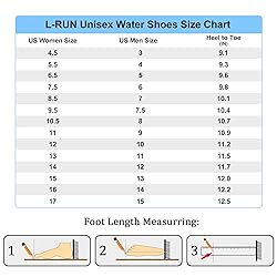 L-RUN Mens Barefoot Swim Surf Outdoor Water Shoes