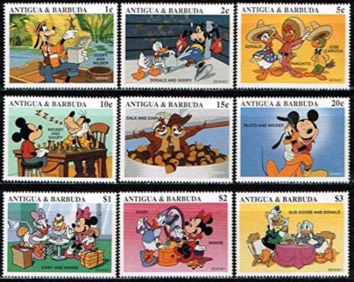 ディズニーの仲間たち アンティグア1997年9種完 日本正規品