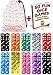 Dice Gaming Set 100 Six Sided Dice 10 Colors with Storage Bag - 50 Dice Games Book Included