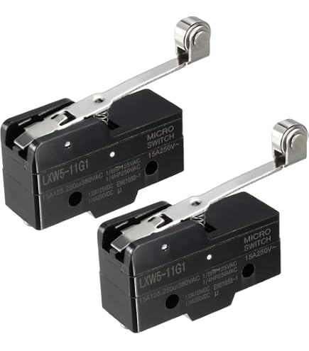 Amazon.com: tatoko XZ-15GW2-B SPDT NO+NC Hinge Roller Lever