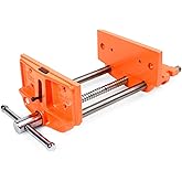 Pony Jorgensen 27091 Medium Duty Woodworker's Vise, Orange, Grey, 9-Inch By 7-Inch