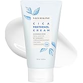 NATUREKIND Cica Panthenol Cream, 50,000ppm Panthenol, Centella Asiatica & Hyaluronic Acid, Barrier Repair Moisturizer for Dry, Sensitive Skin, Korean Skincare, 150g, 5.29 oz.