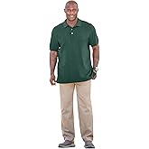 KingSize Men's Big & Tall Shrink-Less Classic Cotton Polo Shirt