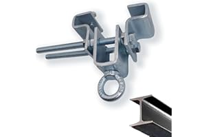 YUEERIO Heavy Bag Bracket I-Beam Heavy Duty Boxing Bracket Easy to Install Heavy Bag Steel Beam Clamps Boxing Steel Beam Clamps for Gyms (Upgraded and Widened 2.36" Twin Screw 1 Set)