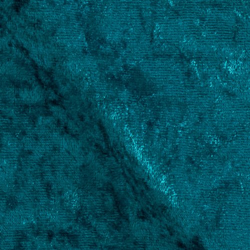 Ben Textiles Inc. Stretch Panne Velvet Velour Teal Fabric By The Yard