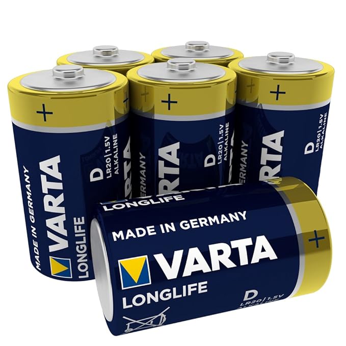 Varta Longlife Batterie D Mono Alkaline Batterien LR20 - 6er Pack