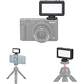 Kiwifotos Mini LED Light Flash for Sony ZV-1F ZV1F ZV-1 II ZV1 ZV-E10 II | for Canon PowerShot V1 EOS R50 R50V R100 R10 M50 &amp; More Cameras, Accessories for Vlog Shooting Record, Portable Rechargeable