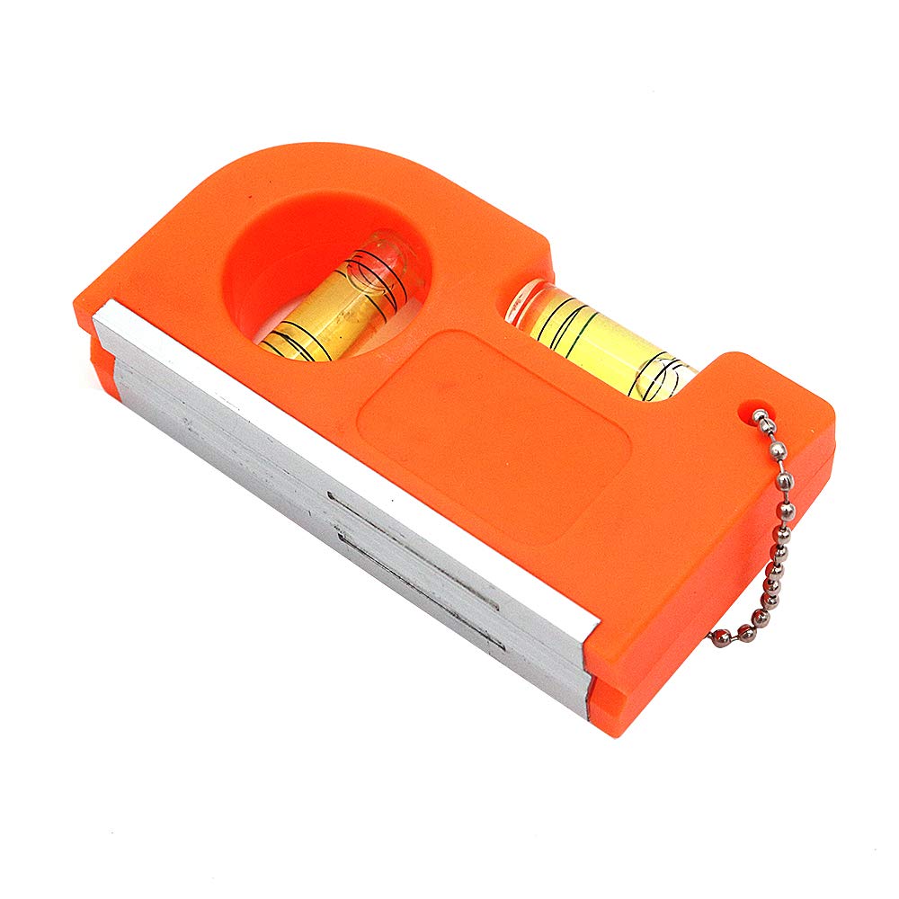 DollaTek Mini zipper spirit level Hanging buckle with chain spirit level Magnetic aluminum alloy balance ruler