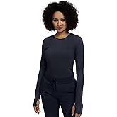 LAMBDA ACADIA Sola Long Sleeve Underscrub for Women with Thumbholes, Comfort Fit for Work & Layering