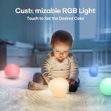 Suright Children's Night Light USB Rechargeable Dimmable RGB Touch Lamp view 8