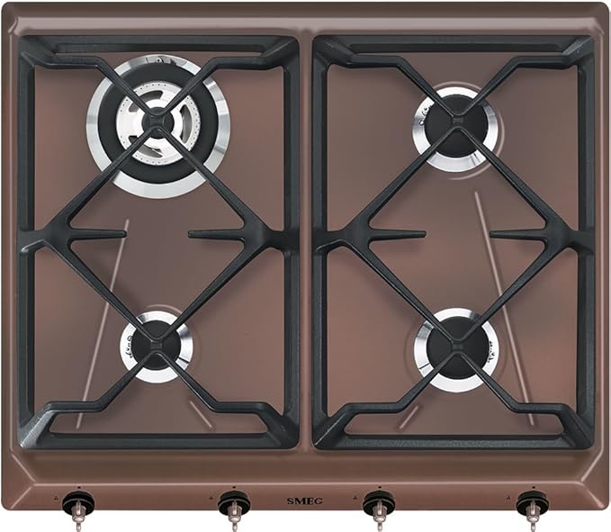 Smeg Gas hob with 4 Burners from Severin SRV864RAGH, Stainless Steel