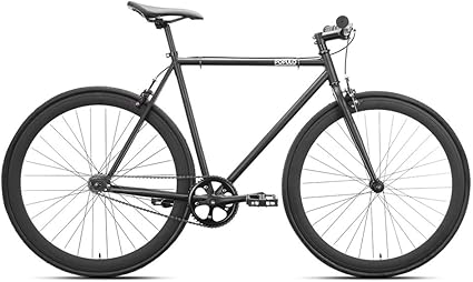 matte black single speed bike