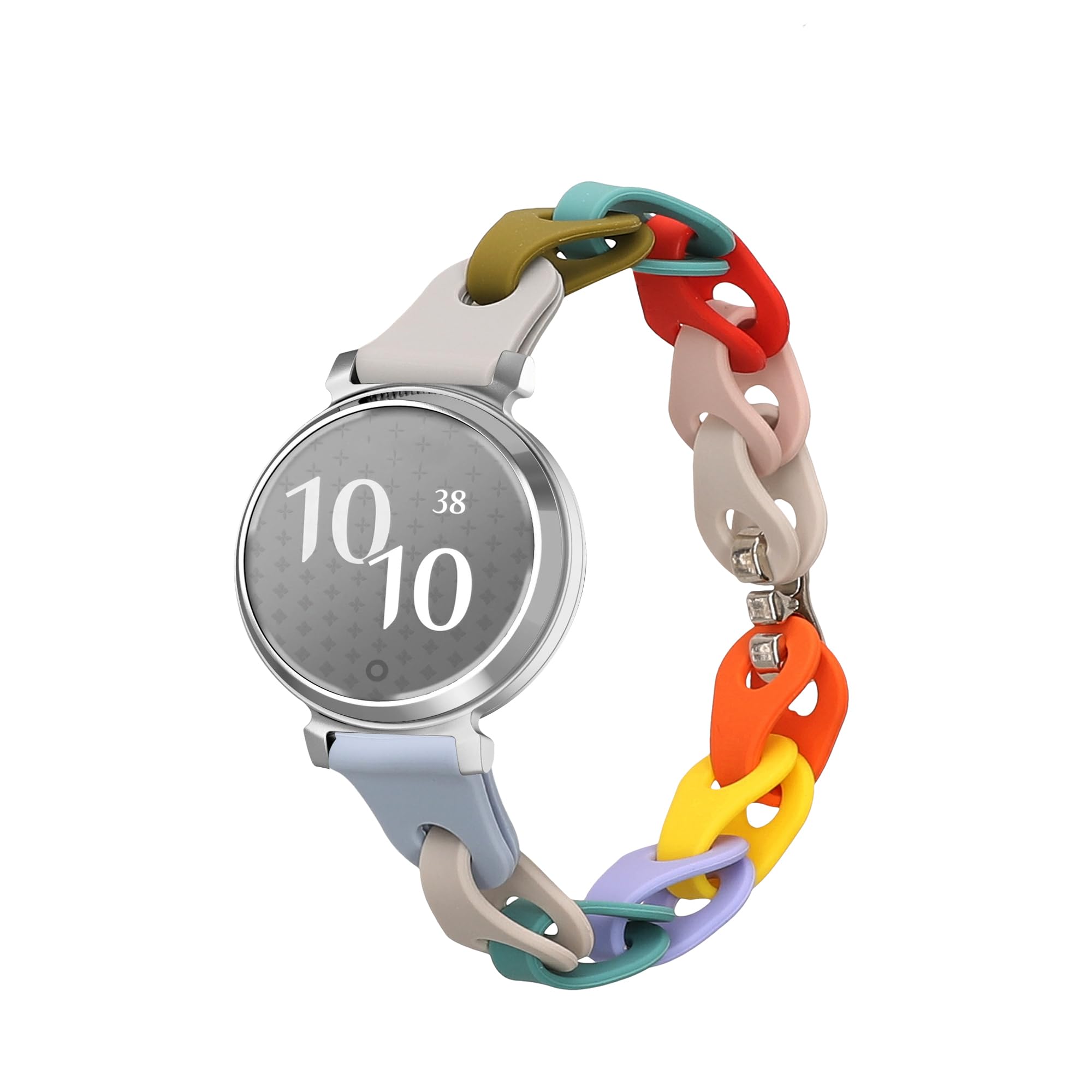 kwmobile Replacement Fitness Tracker Band Compatible with Garmin Lily 2-14 - 22 cm - Multicolor