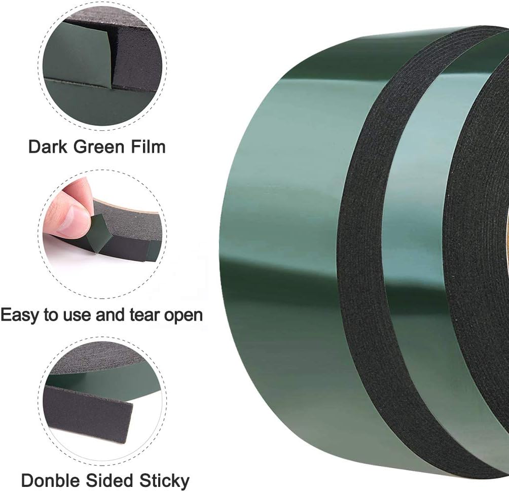 WooZuu Heavy Duty Double Sided Tape, 3 Rolls 5m Black Mounting Tape - Image 4