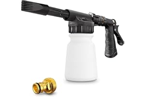 ARTIPOLY Car Wash Foam Gun- Car Foam Sprayer - Foam Cannon for Hose - Spray Foam Gun Cleaner - Snow Foam Blaster for Cars, Boats, RVs, Foam Cannon Connects to Any Garden Hose