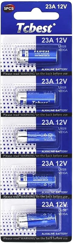 10 pilhas alcalinas especiais Dunamis 23A A23 de 12 volts, também conhecidas como MN21 LRV08, para uso em comandos remotos, campainhas sem fios, sistemas de segurança, etc. (pack de 10)