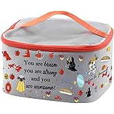 PXTIDY Snow Wh Princess Cosmetic Case Cartoon Movie Merchandise Faily Cartoon Tales Princess Makeup Organizer Bag Film Fans Gift