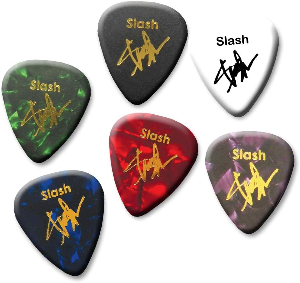 Slash signature guitar pick plectrum set of 6 medium gauge 0.71mm