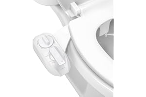 LUXE Bidet NEO 320 Plus - Warm Water, Dual Nozzle, Non-Electric Bidet Attachment for Toilet Seat, Patented Slide-In Install, 360° Self-Clean, EZ-Lift to Clean, Feminine & Rear Wash (White)