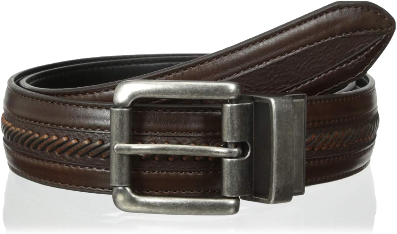 Columbia Men's Reversible Leather Belt Casual for Men's Jeans with