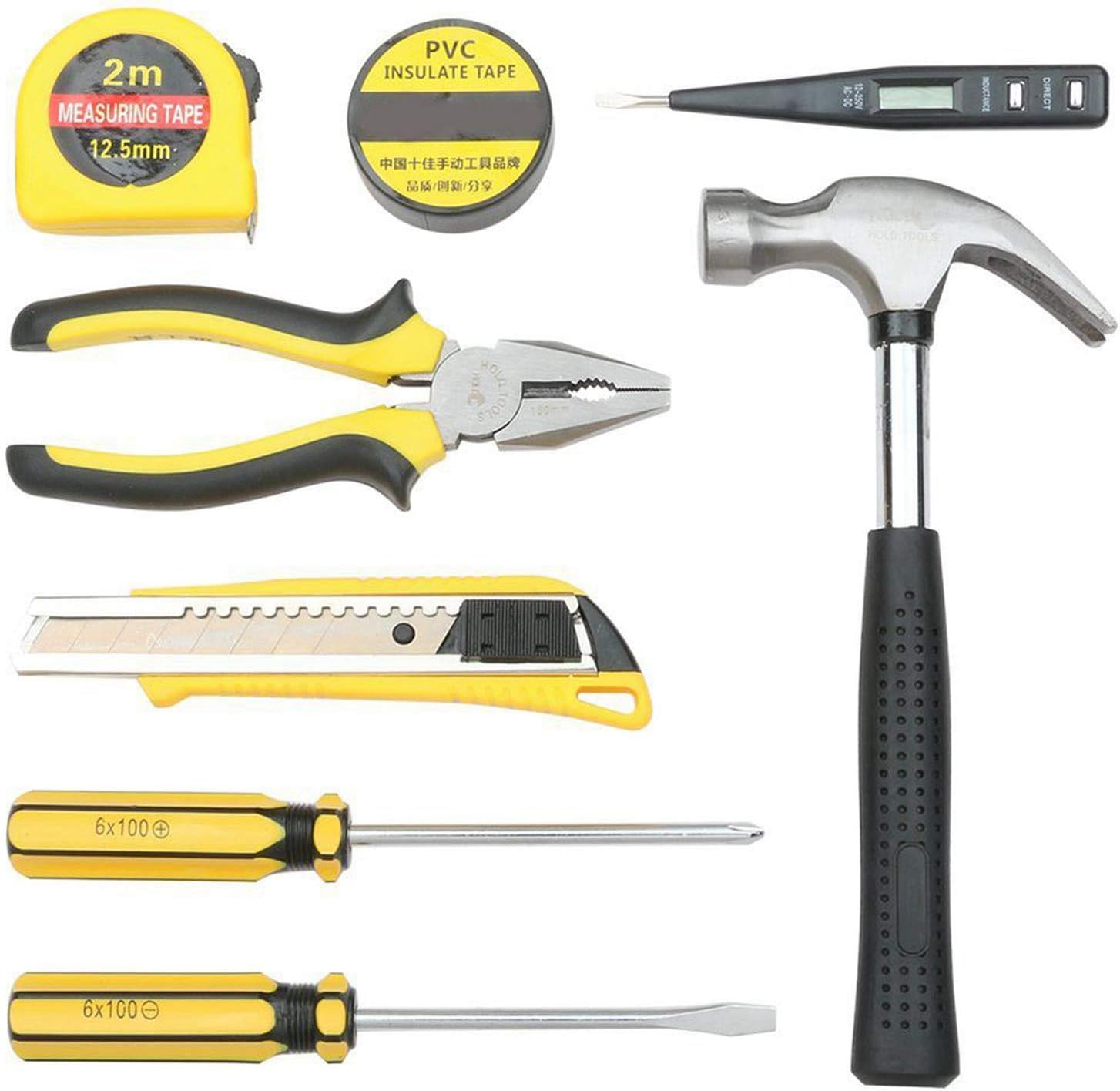 MYLBSmall Homeowner Tool Set 8 Pieces General Household