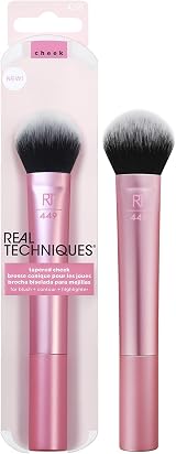 Real Techniques Tapered Cheek Brush - For Blush, Highlighter or Loose Powder -